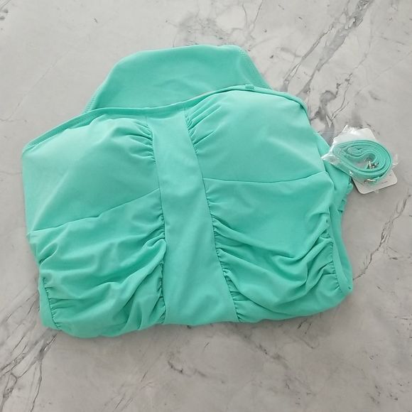 Cabana Life Mint Green One Piece Swimsuit - Picture 2 of 15